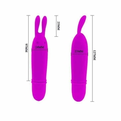 Mini Orelhas do Coelho - Vibrador Puro Silicone 10 Vibrações - loja online