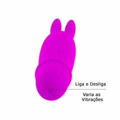 Imagem do Mini Orelhas do Coelho - Vibrador Puro Silicone 10 Vibrações