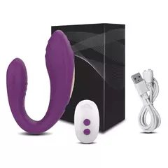 Vibrador sem fio para mulheres, vibrador em forma de U, ponto G, estimulador