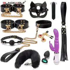 Kits blackwolf bdsm de couro legítimo - Jouet