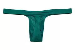 Cuecas de seda de gelo sexy cuecas masculinas t-back tanga g-string cueca masculina respirável lingerie grande u convexo bolsa