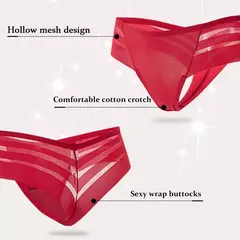 G-String Seamless Perspectiva Calcinhas para Mulheres, Roupa Interior Transparen - loja online