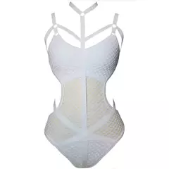 malha de malha de peixe net sexy mulher banho de uma peça maiô feminino banhista natação praia monokini v536 na internet