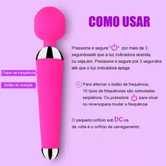 VARINHA MÁGICA Vibrador Recarga USB - Jouet