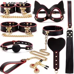 Kits blackwolf bdsm de couro legítimo - comprar online