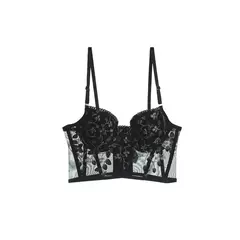 Imagem do Conjunto Lingerie estilo Francesa Feminina Renda Bordada