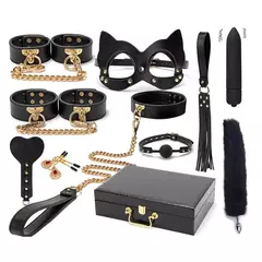 Kits blackwolf bdsm de couro legítimo na internet