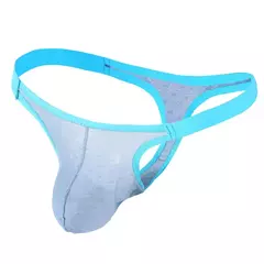 Cuecas de seda de gelo sexy cuecas masculinas t-back tanga g-string cueca masculina respirável lingerie grande u convexo bolsa na internet