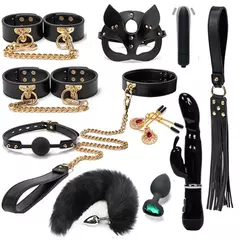 Kits blackwolf bdsm de couro legítimo - comprar online