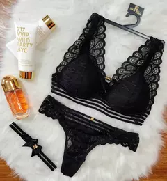 Kit 5 Conjuntos Lingerie Calcinha e Sutiã