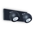 Aplique spot 2 luces negro vignolo harry dicro gu10