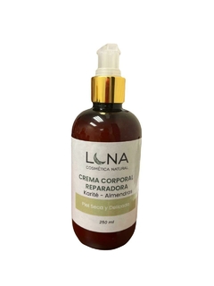 Crema Corporal Natural Reparadora para piel seca y delicada con aceite de almendras y karité