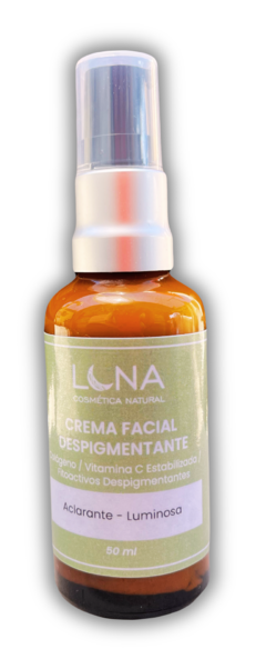 Crema Facial Natural Aclarante y Luminosa