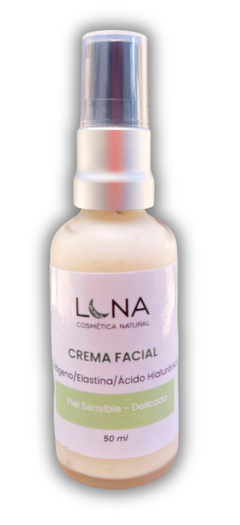 Crema Facial Natural para Piel Sensible y Delicada