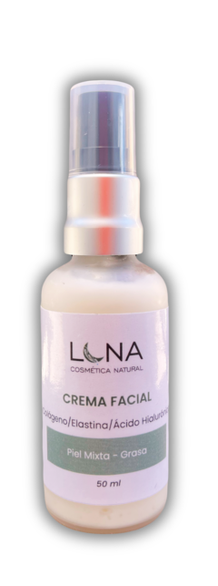 Crema Facial Natural para Piel Mixta - Grasa