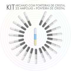 KIT DOS ARCANJOS COM PONTEIRA DE CRISTAL