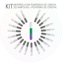 KIT DOS MESTRES COM PONTEIRA DE CRISTAL