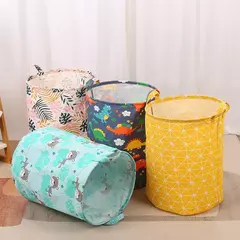 Cesta de Brinquedos Dobrável e Portátil