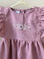 Vestido rosado bordado - comprar online