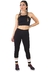 Academia Cropped Preto + Calça Fitness Preto Com Detalhe Rosê e Branco Conjunto Fitness | REF: LX060 na internet