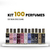 Kit com 100 Perfumes de 30ml