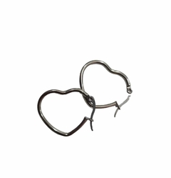 Aros acero quirurgico corazon tira 12 pares varios medidas - comprar online