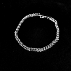 pulsera espiga acero blanco 7mm