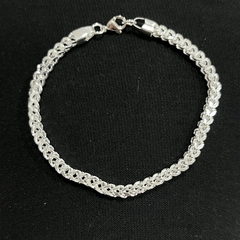 Pulsera acero blanco 4mm 20cm 1366-1