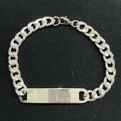 Pulsera acero blanco 8mm 21cm 1293-2