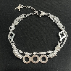 Pulsera acero blanco 1296-21