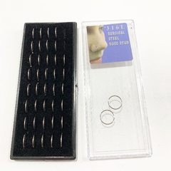 piercing argollita acero quirurgico caja 40pcs 1258-7