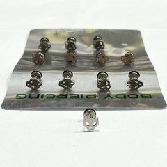 Aro piercing esqueleto x12 pcs 1444-20