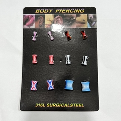 Aro piercing expansores colores 1125-1