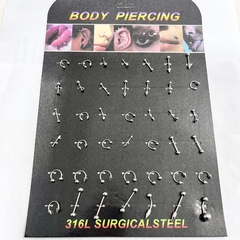 Aro piercing surtidos x42 pcs 848-1