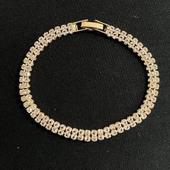 Pulsera diamante dorado rosa 1594-4