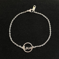 Pulsera acero blanco love 1293-18