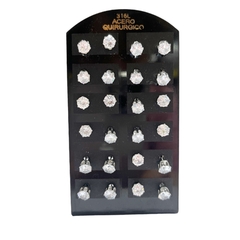 Arito acero quirúrgico diamante 5mm pack 12pares