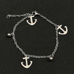 Pulsera acero quirúrgico con dijes