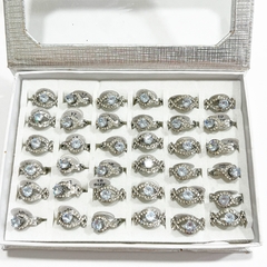 Anillo Strass caja x36 acero quirúrgico - comprar online