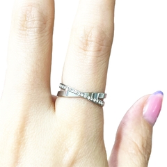 Anillo Strass caja x36 acero quirúrgico