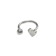 Aros piercing corazón x12 pcs 1444-28 - comprar online