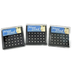 Piercing recto para nariz varios modelos x24 pcs 1200-3