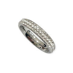 Anillo con Strass acero quirúrgico caja x36 pcs