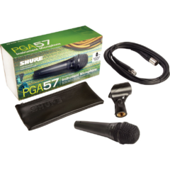 Microfono dinamico cardioide para instrumento y percucion Shure Pga57 xlr con cable - tienda online