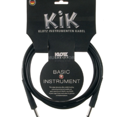 Cable de instrumento klotz plug 6.5 a plug 6.5 mono 3 metros