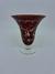 VASO VERMELHO VINTAGE ECHT KRISTALL