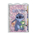 Fichário Colegial Stitch Onda em PVC Cristal 192 folhas Disney