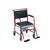 SILLA SANITARIA ROJA ASIENTO RIGIDO ESPALDAR EN LONA MC691