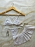 Conjunto con pollera blanco