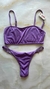 Bikini strapless morada